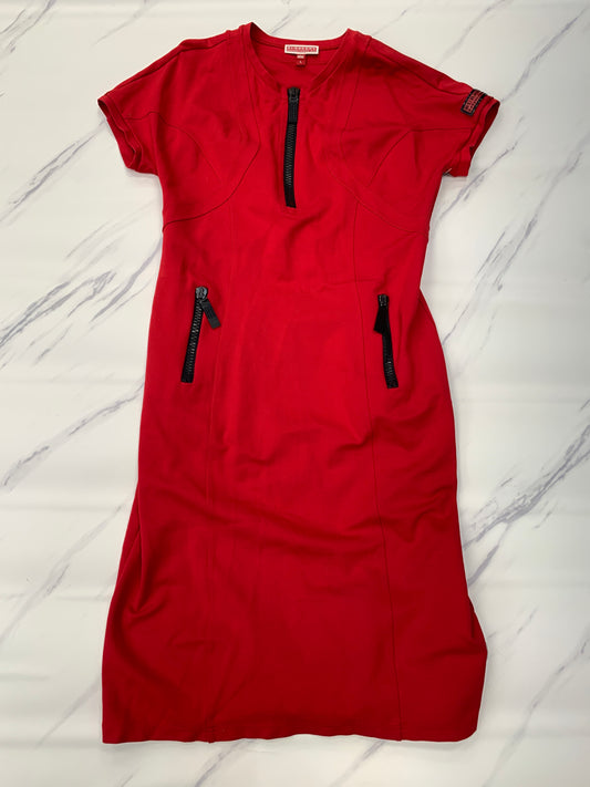 Dress Luxury Designer By Burberry In Red, Size: L