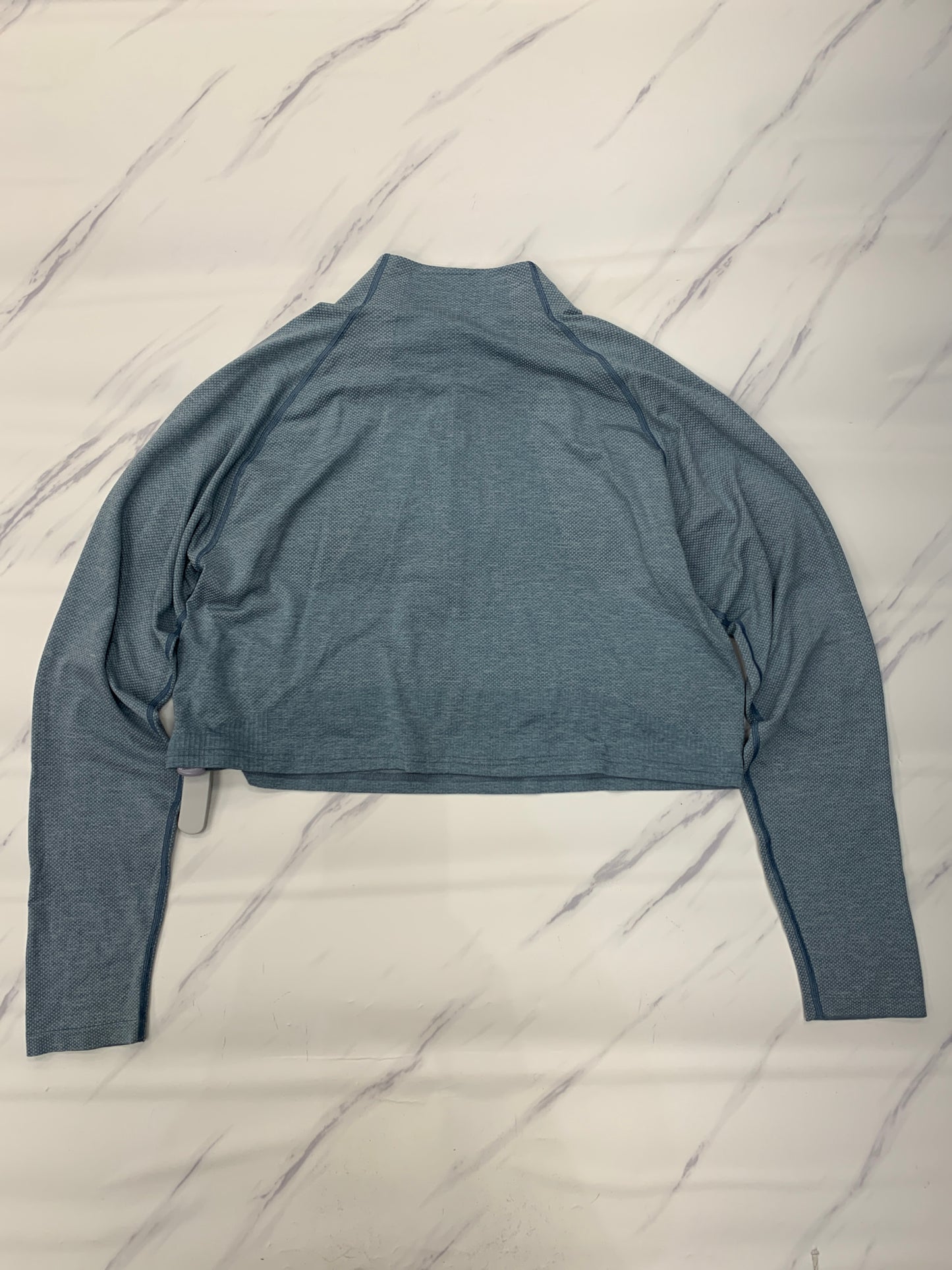 Athletic Top Long Sleeve Crewneck By Lululemon In Blue, Size: 8