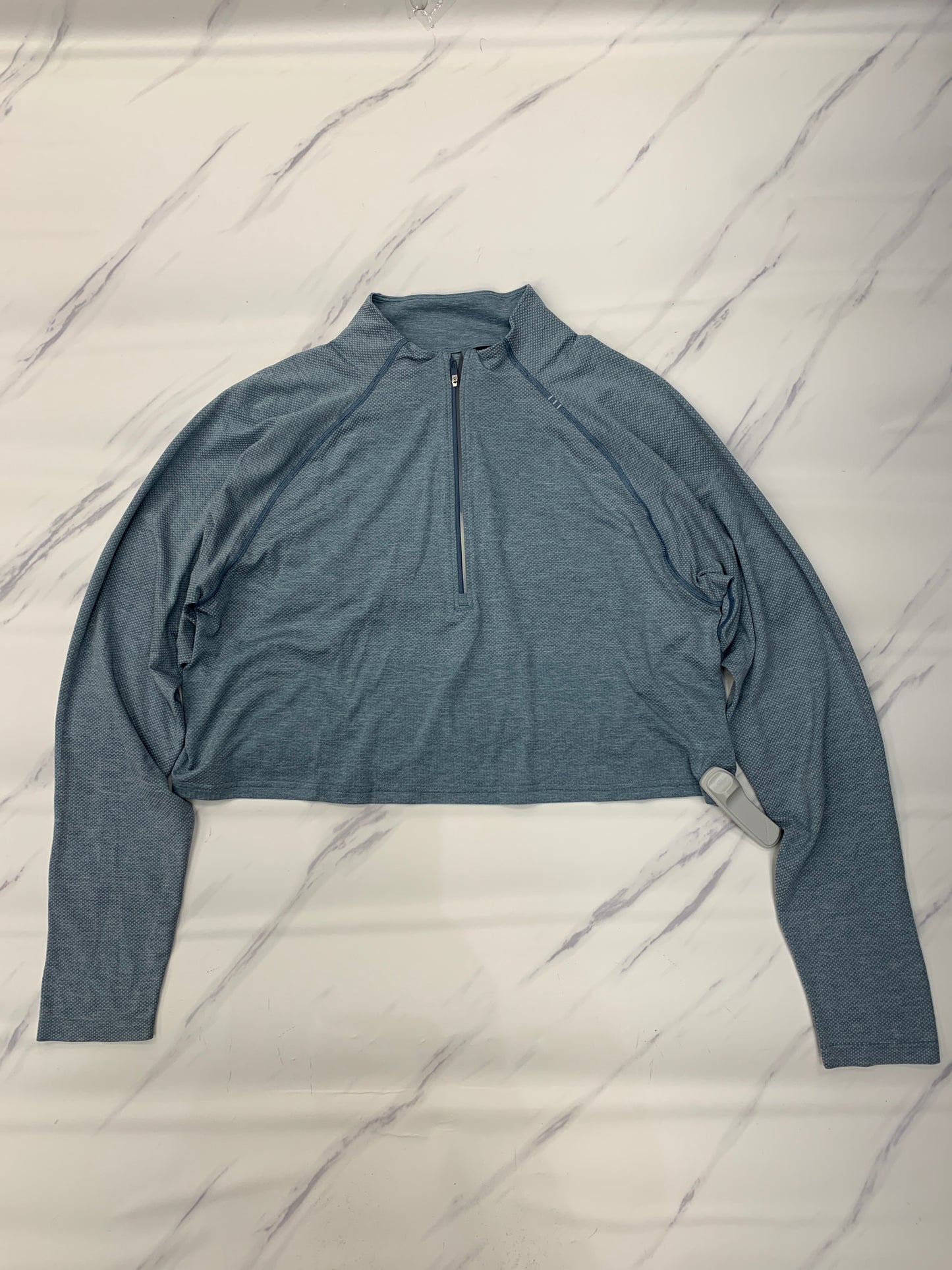 Athletic Top Long Sleeve Crewneck By Lululemon In Blue, Size: 8