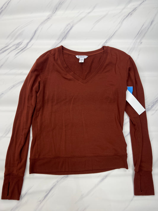 Athletic Sweatshirt Crewneck By Athleta In Brown, Size: Xs