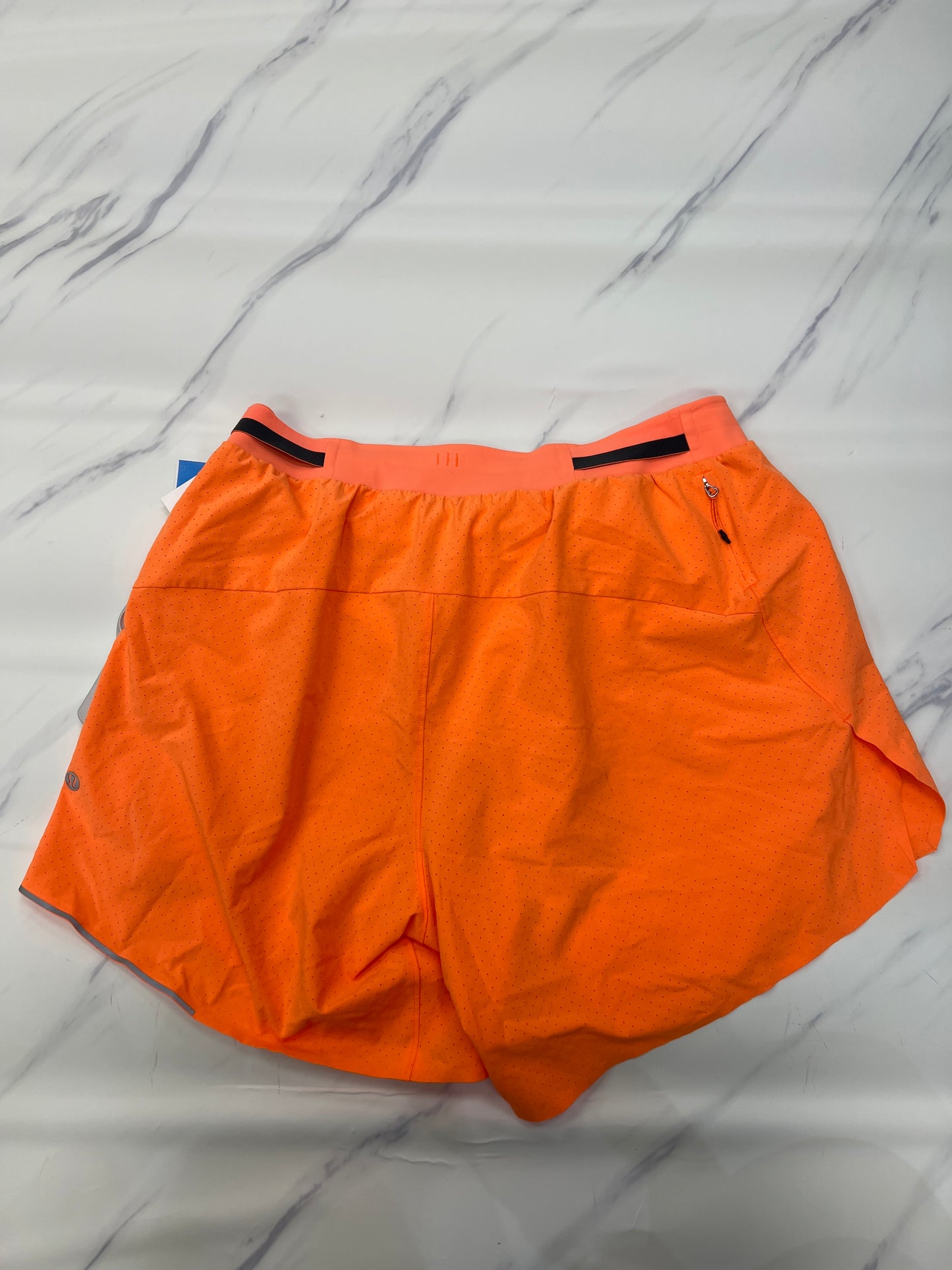 Athletic Shorts By Lululemon In Orange, Size: M