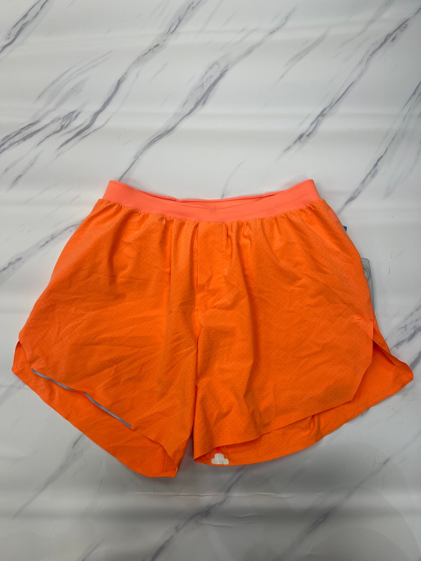 Athletic Shorts By Lululemon In Orange, Size: M