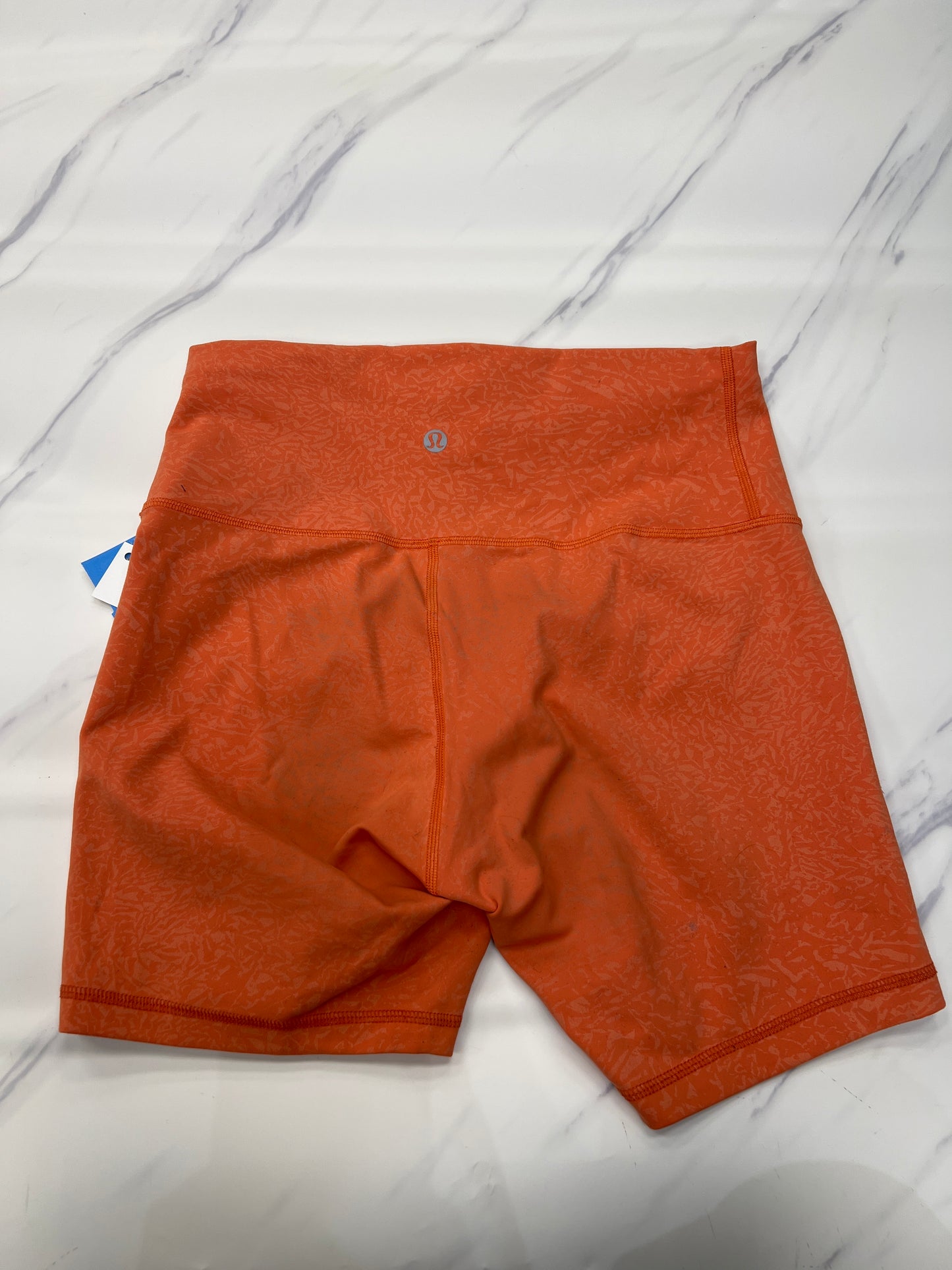 Athletic Shorts By Lululemon In Orange, Size: 8