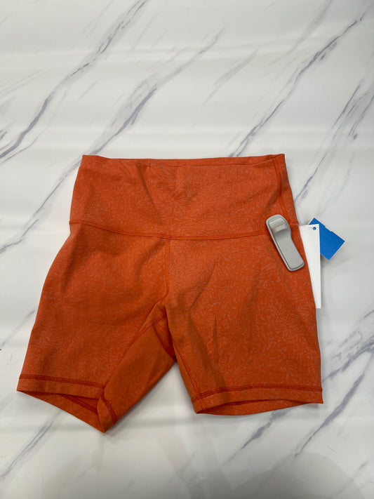 Athletic Shorts By Lululemon In Orange, Size: 8