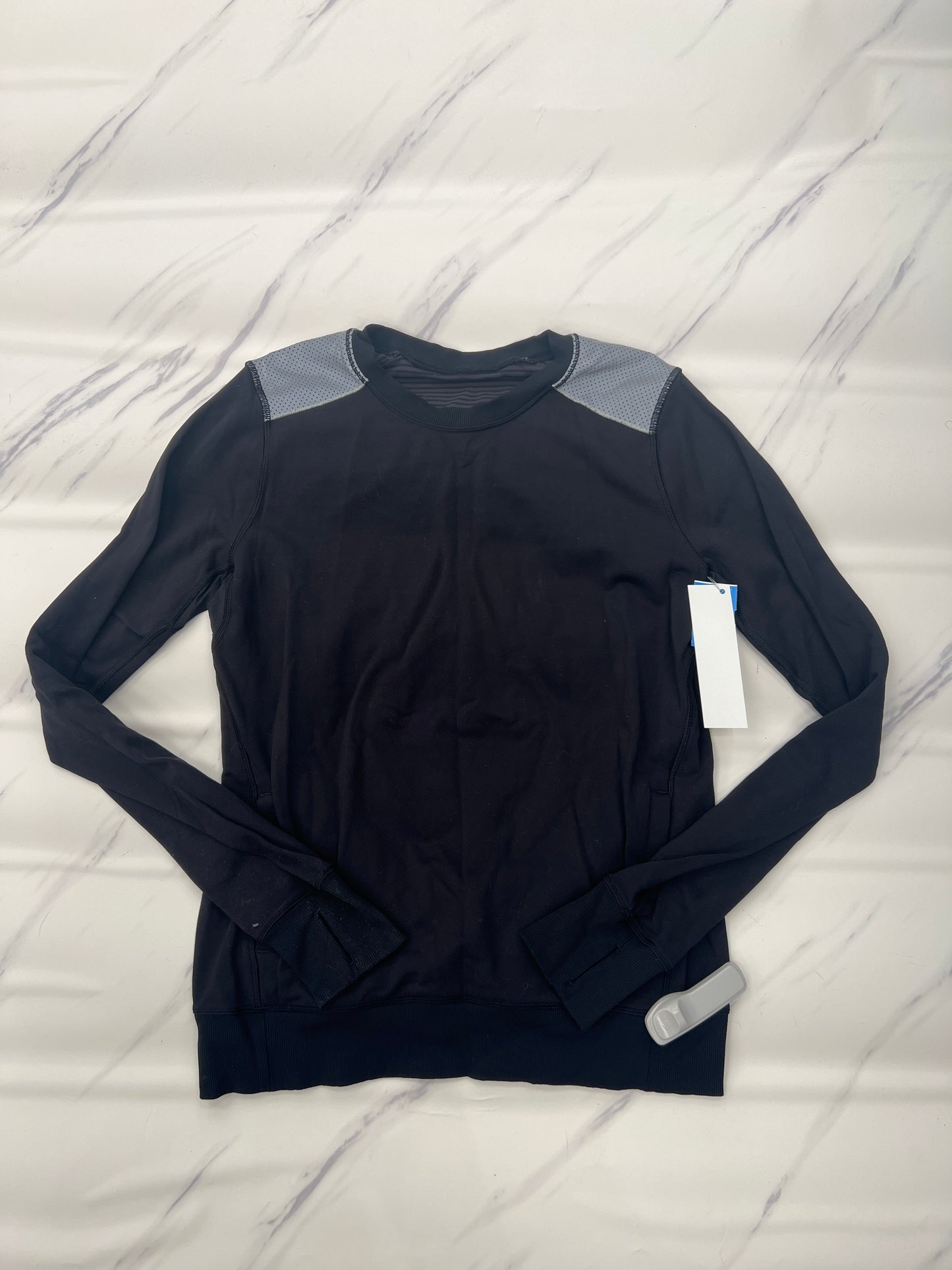 Athletic Sweatshirt Crewneck By Lululemon In Black, Size: 10