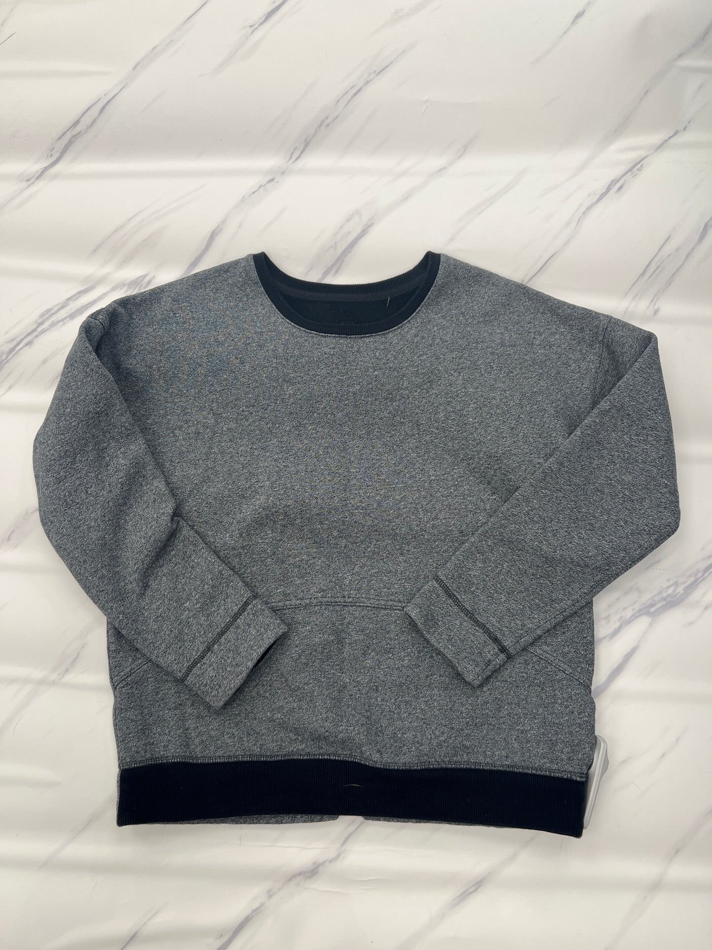 Athletic Sweatshirt Crewneck By Lululemon In Grey, Size: 6