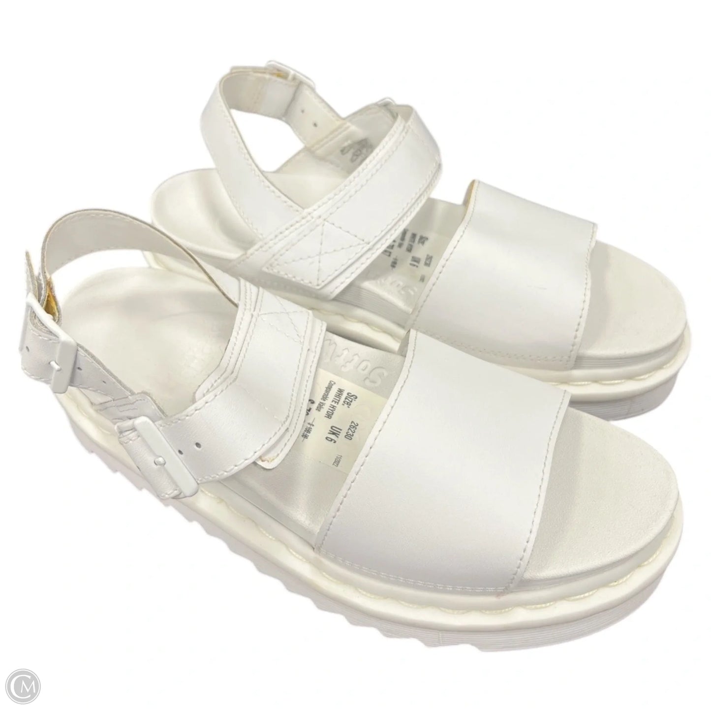 Sandals Flats By Dr Martens In White, Size: 8