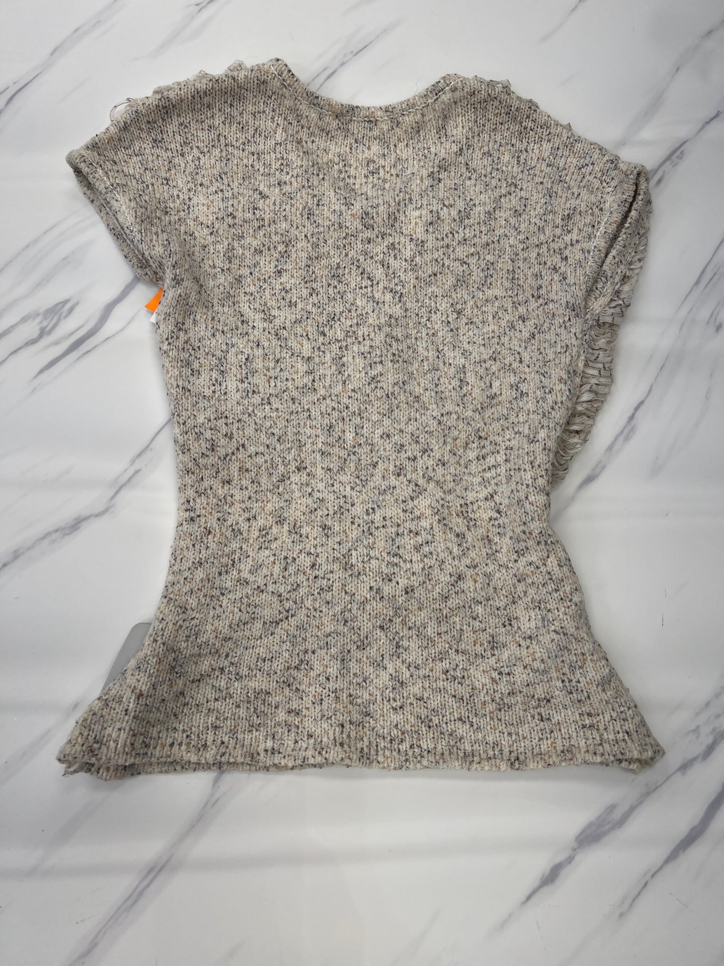 Sweater Short Sleeve By Antonio Melani In Tan, Size: S
