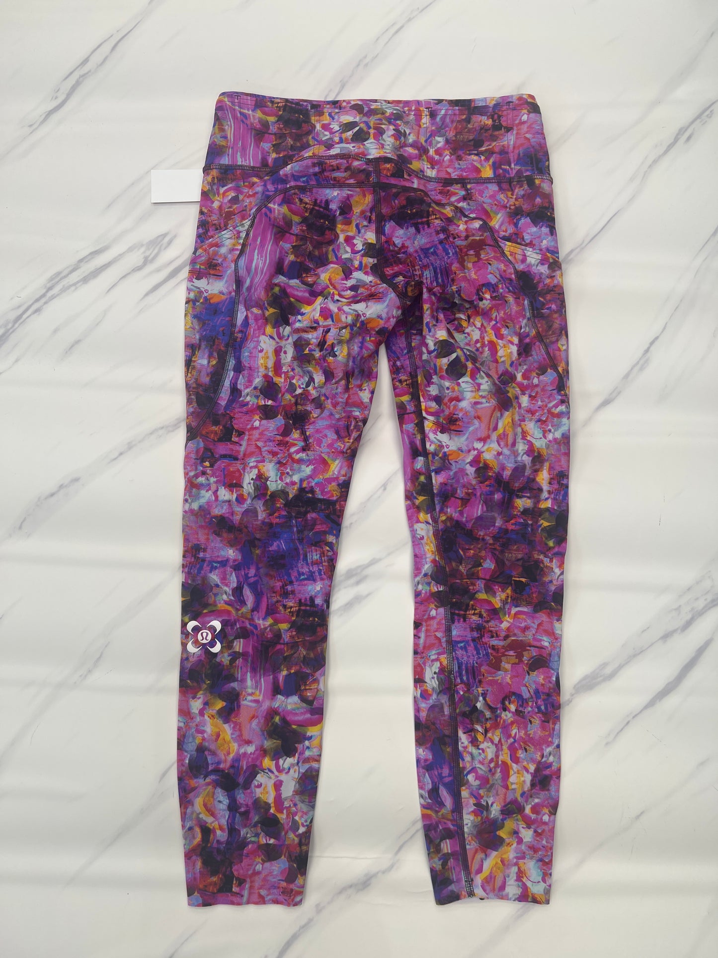 Athletic Capris By Lululemon In Pink, Size: 8