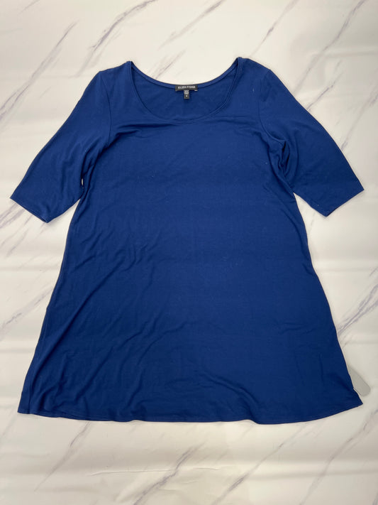 Top Long Sleeve By Eileen Fisher In Blue, Size: M