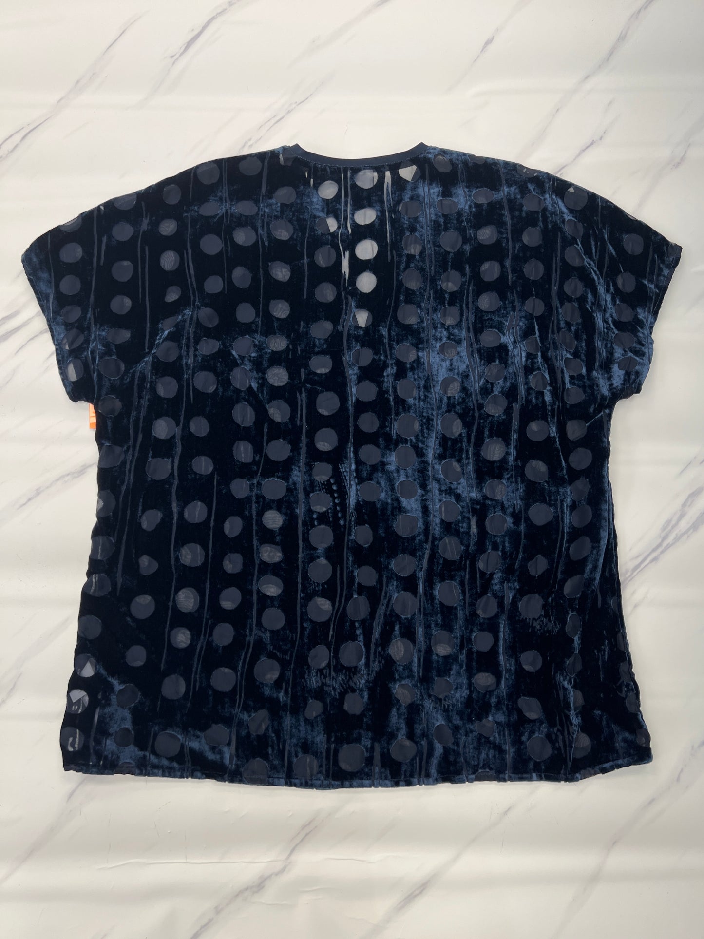 Top Short Sleeve By Cabi In Blue, Size: M