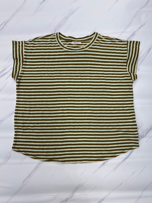 Top Short Sleeve By Madewell In Green, Size: L