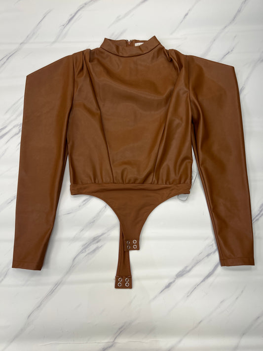 Bodysuit By Inc In Brown, Size: Xs