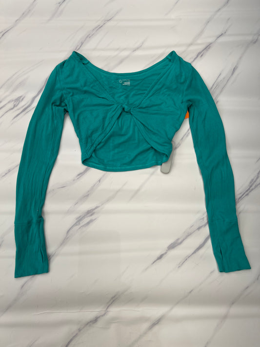 Top Long Sleeve Basic By Aerie In Green, Size: S