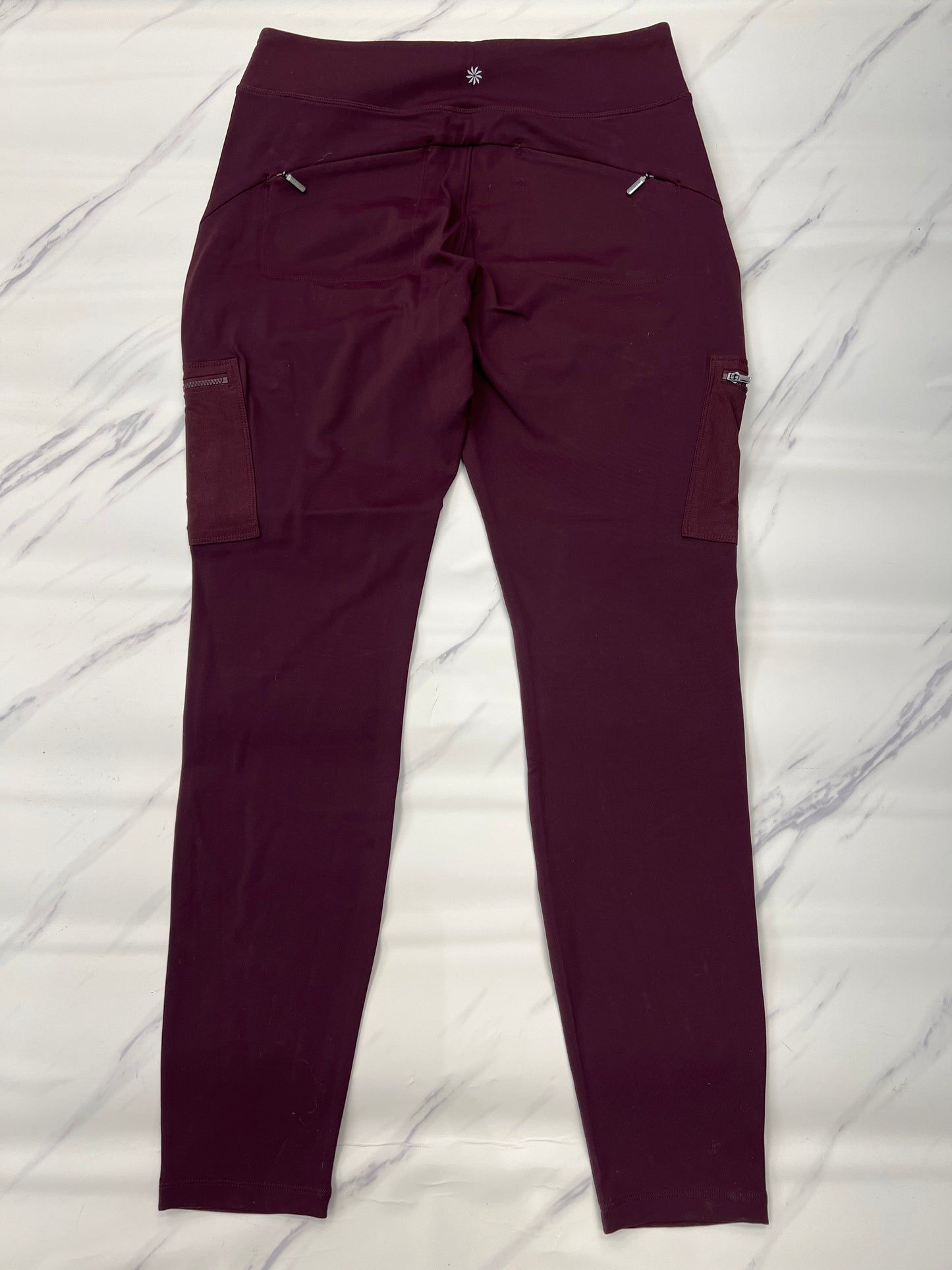 Athletic Pants By Athleta In Maroon, Size: 14l