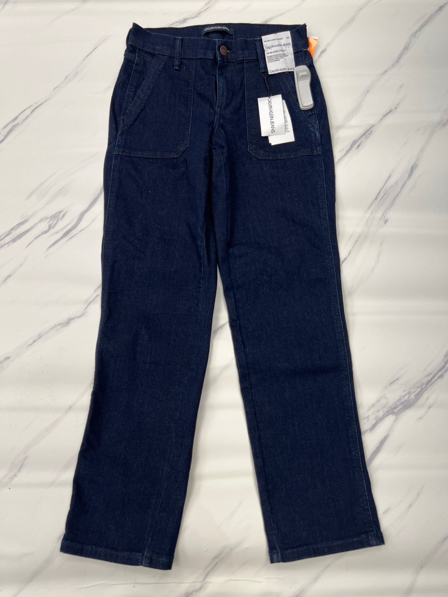 Jeans Straight By Calvin Klein In Blue, Size: 2