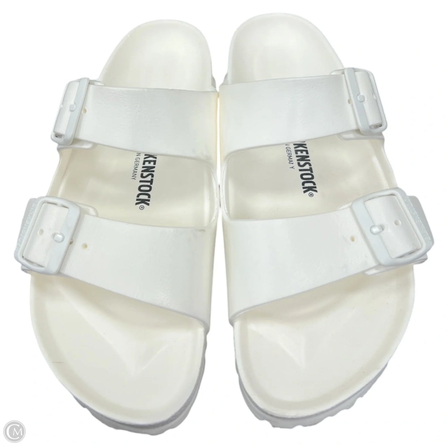 Sandals Flats By Birkenstock In White, Size: 8