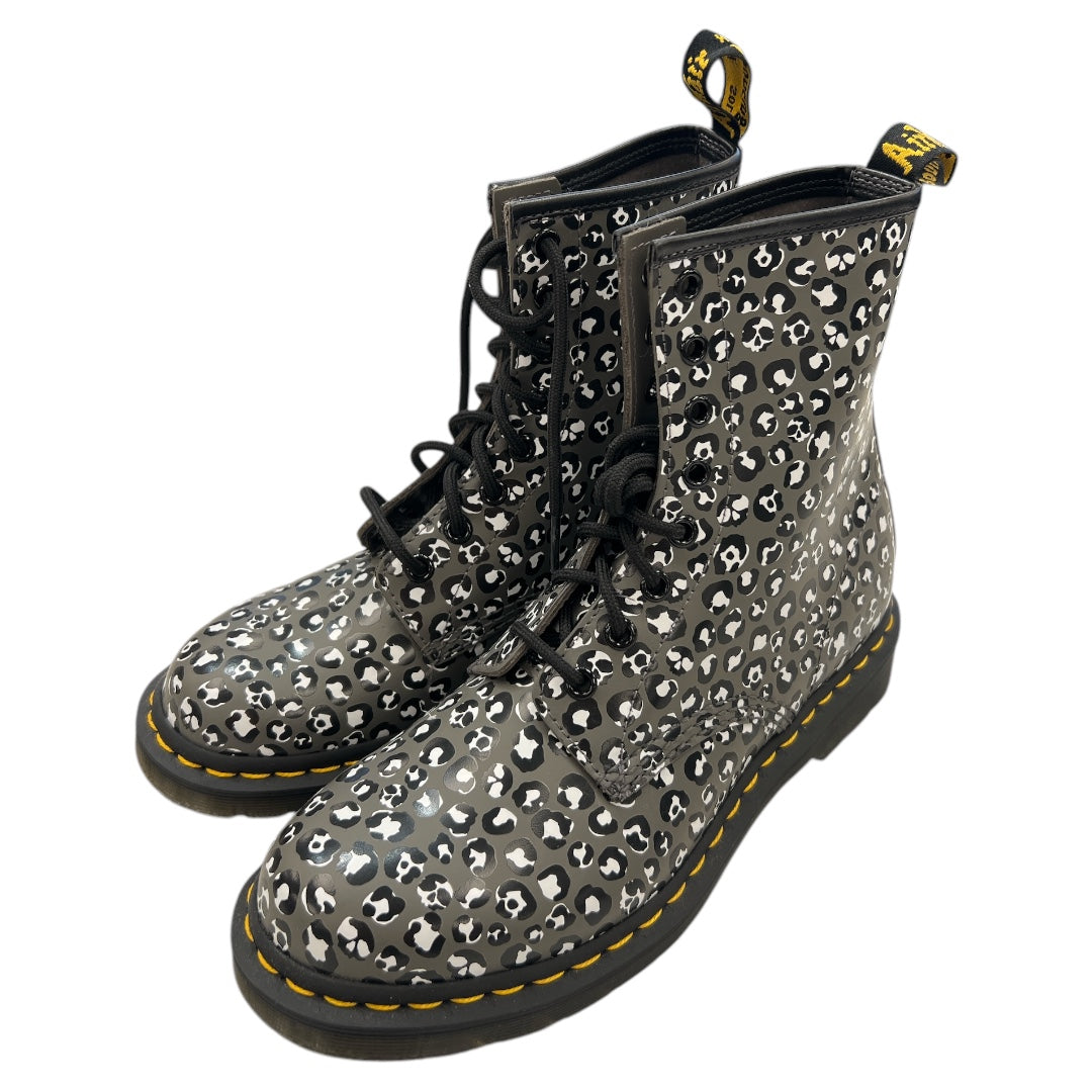 Boots Combat By Dr Martens In Black & White, Size: 8