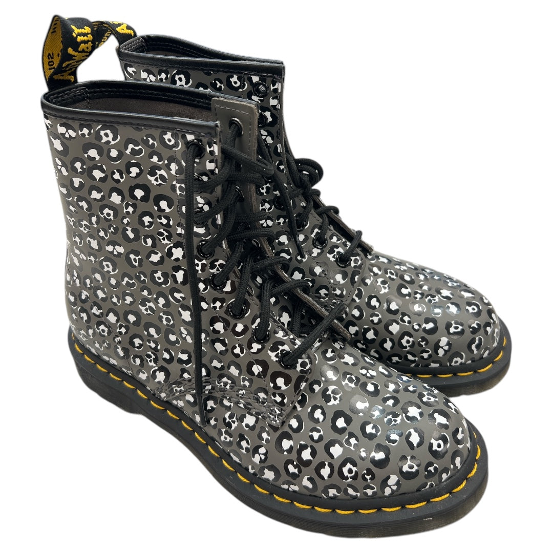 Boots Combat By Dr Martens In Black & White, Size: 8