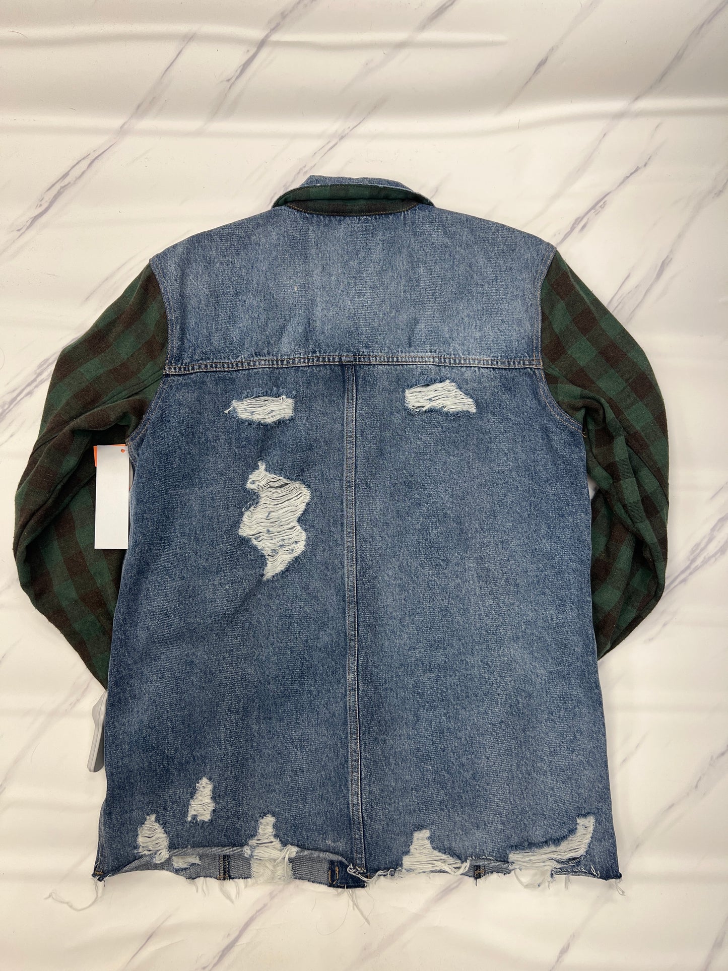 Jacket Denim By Cmb In Blue, Size: S