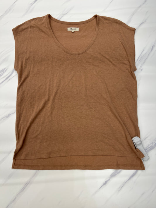 Top Sleeveless By Madewell In Brown, Size: S