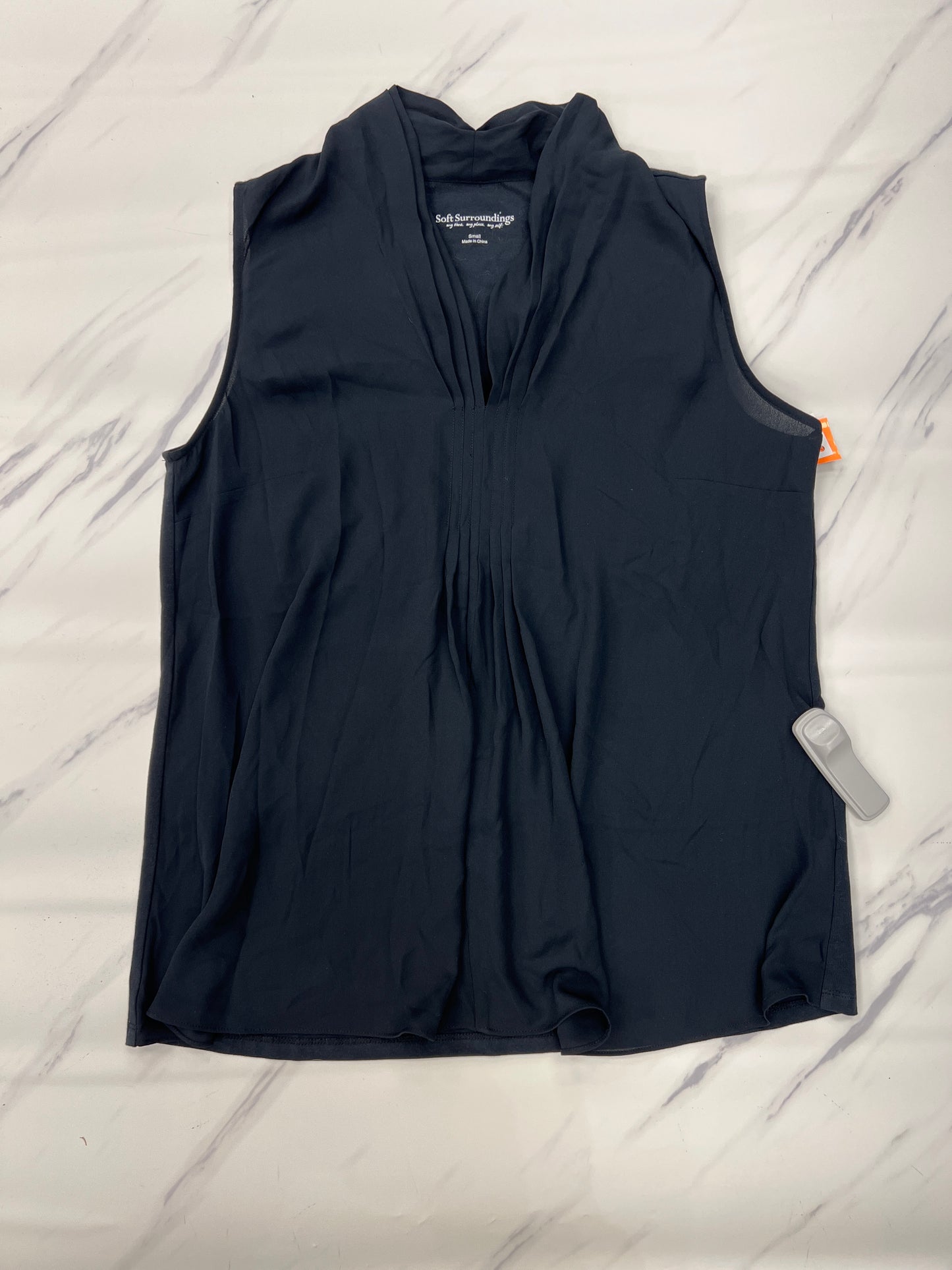 Top Sleeveless By Soft Surroundings In Navy, Size: S