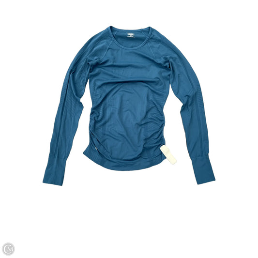 Athletic Top Long Sleeve Crewneck By Athleta In Teal, Size: Xs