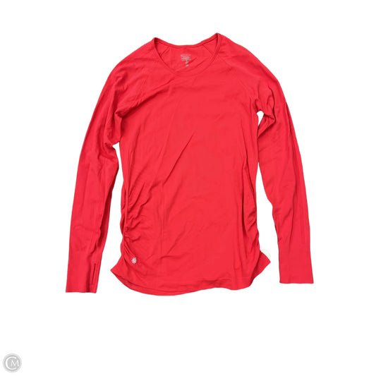 Athletic Top Long Sleeve Crewneck By Athleta In Red, Size: M