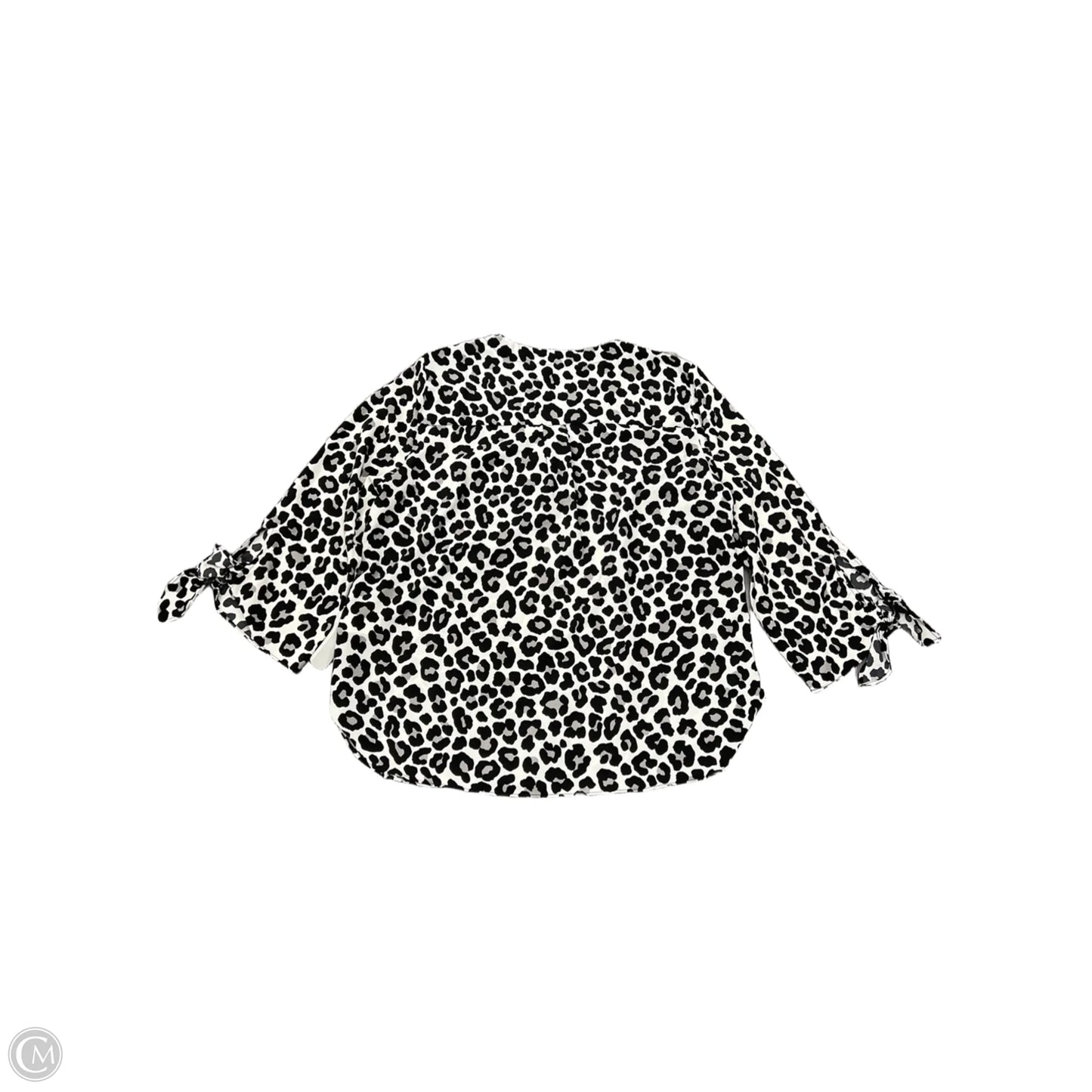 Top Long Sleeve By Michael By Michael Kors In Animal Print, Size: L