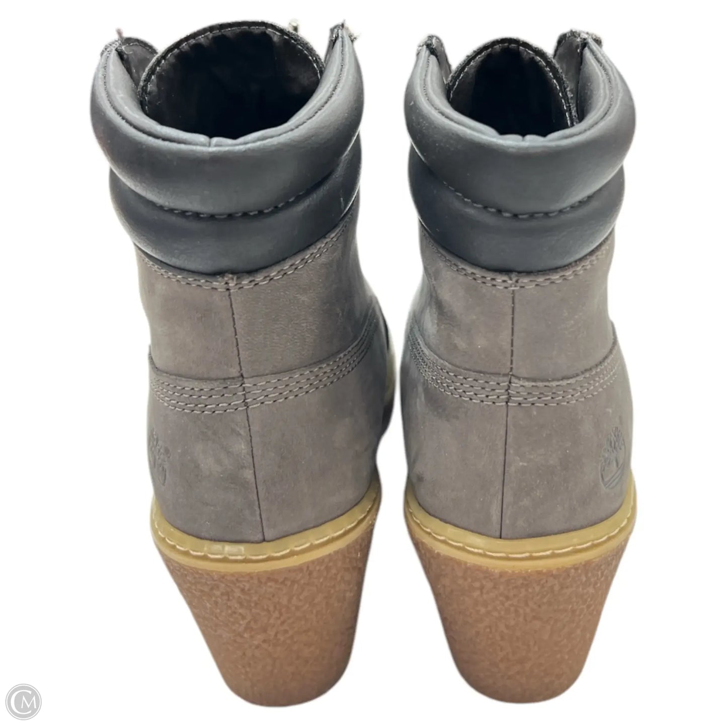 Boots Ankle Heels By Timberland In Grey, Size: 6.5