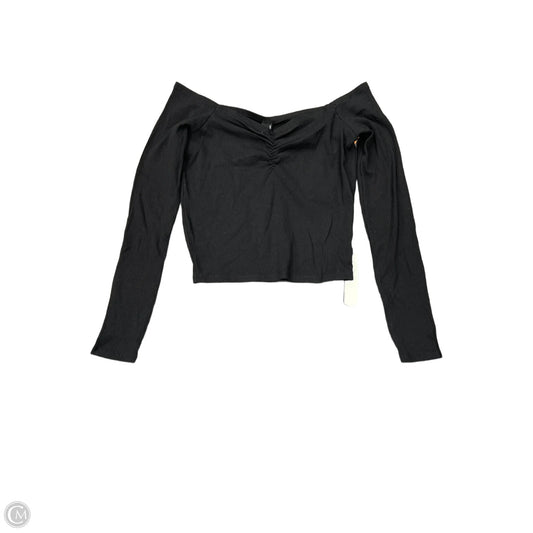 Top Long Sleeve By Bobi In Black, Size: S