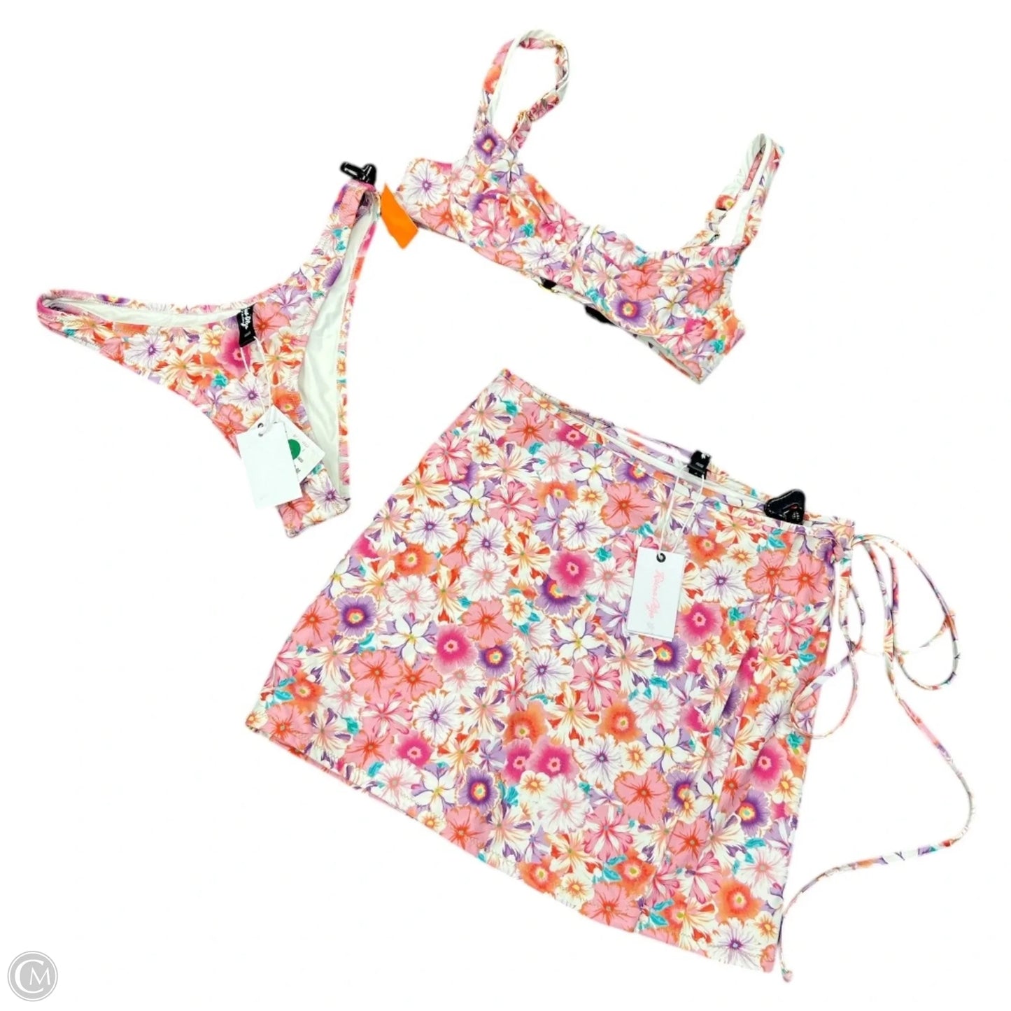 Swimsuit 3pc By Cma In Floral Print, Size: S