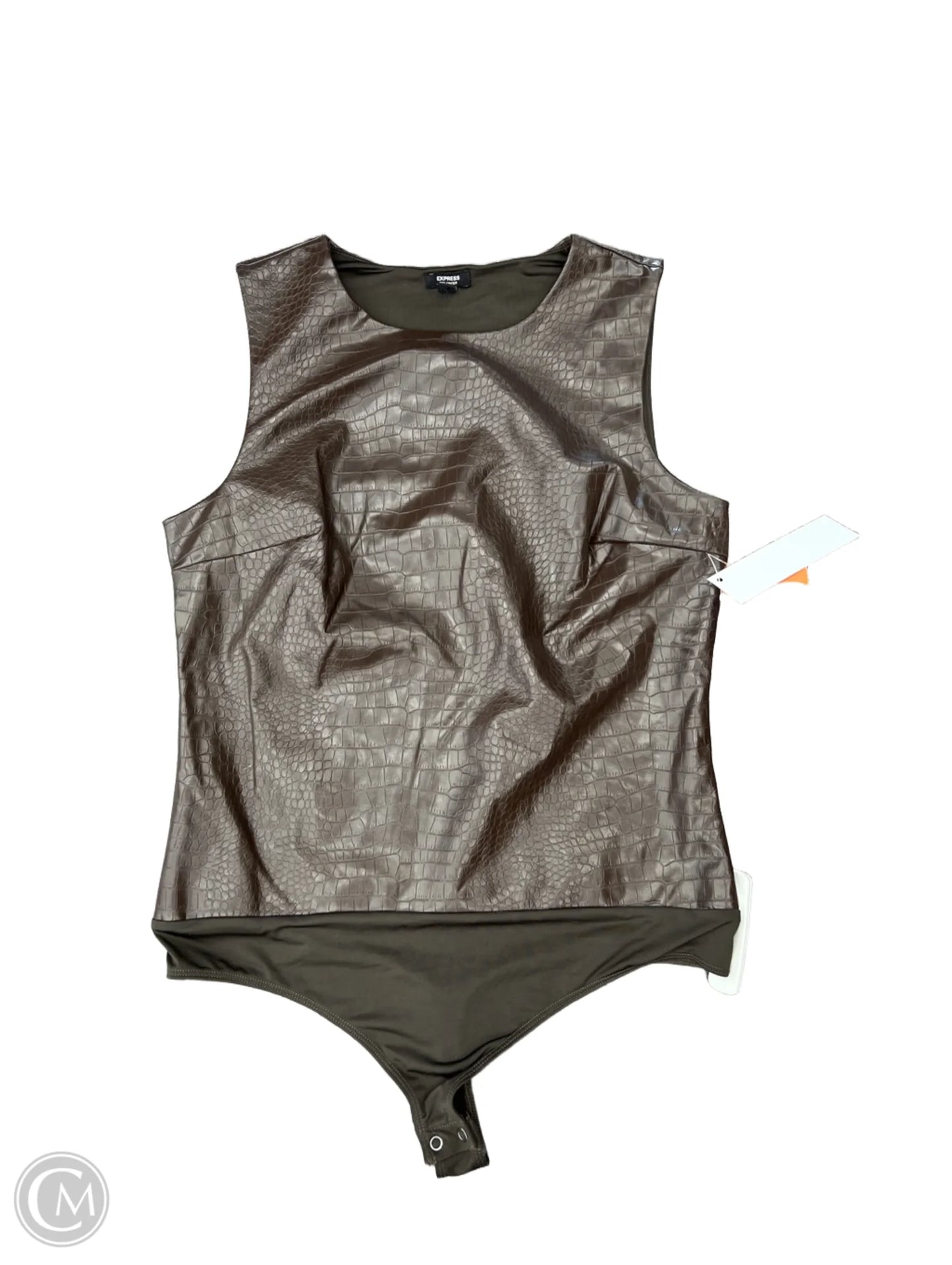 Bodysuit By Express In Brown, Size: L