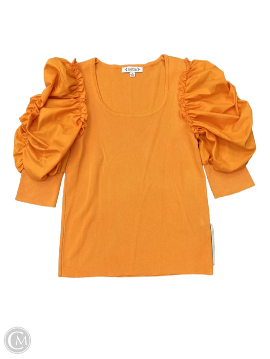 Top Short Sleeve By Nanette By Nanette Lepore In Orange, Size: M