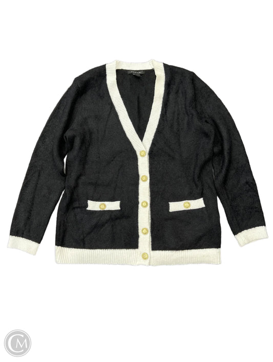 Sweater Cardigan By T Tahari In Black, Size: L