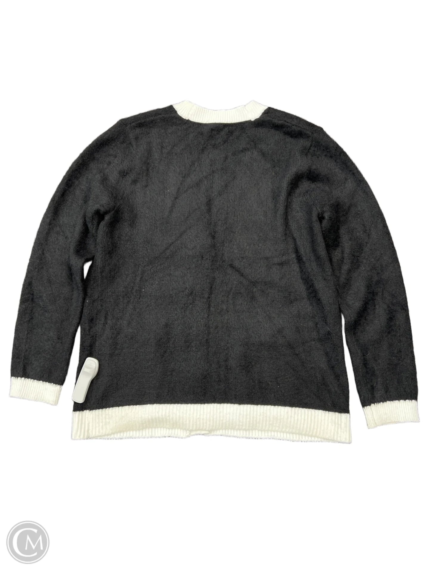 Sweater Cardigan By T Tahari In Black, Size: L