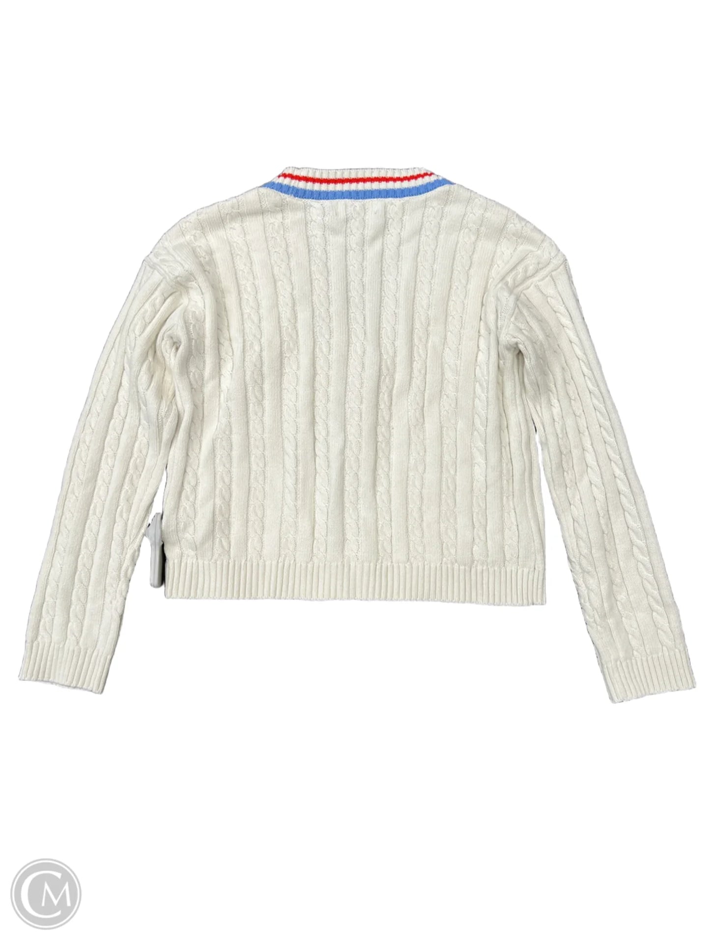 Sweater Cardigan By Cmc In White, Size: M