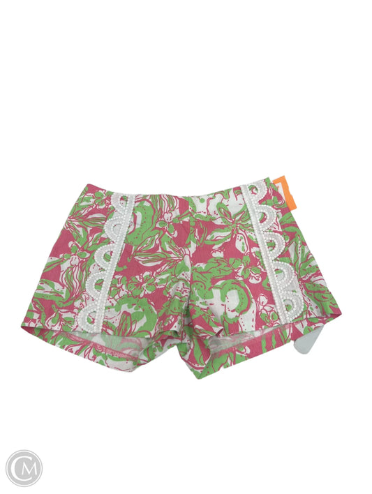 Shorts Designer By Lilly Pulitzer In Green, Size: 0p