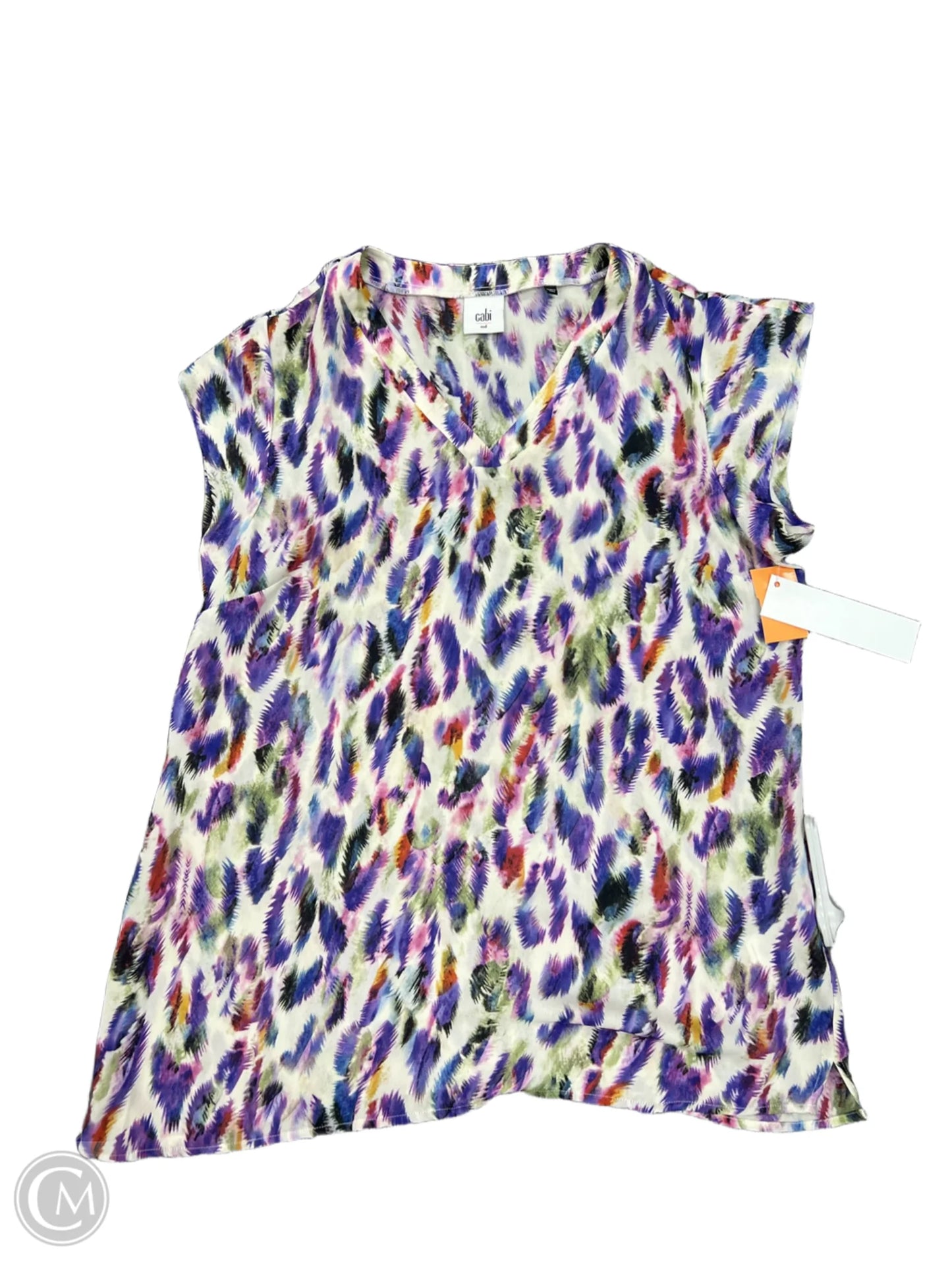 Top Sleeveless By Cabi In Multi-colored, Size: M