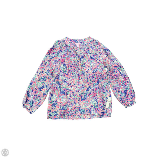 Top Long Sleeve Designer By Lilly Pulitzer In Multi-colored, Size: M