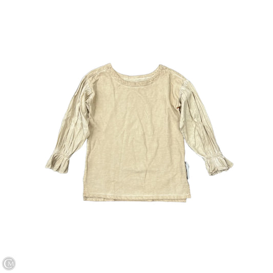 Top Long Sleeve By Pilcro In Tan, Size: Xs