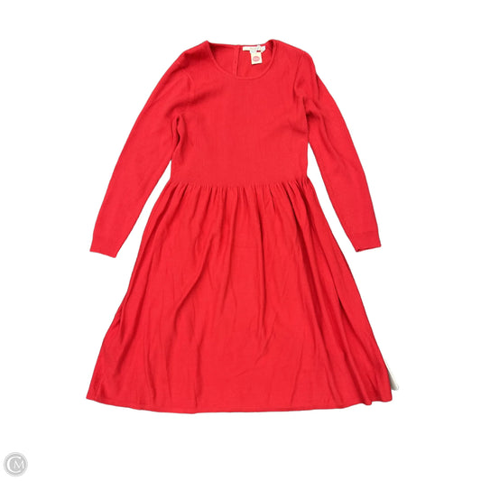 Dress Casual Midi By Boden In Red, Size: 16