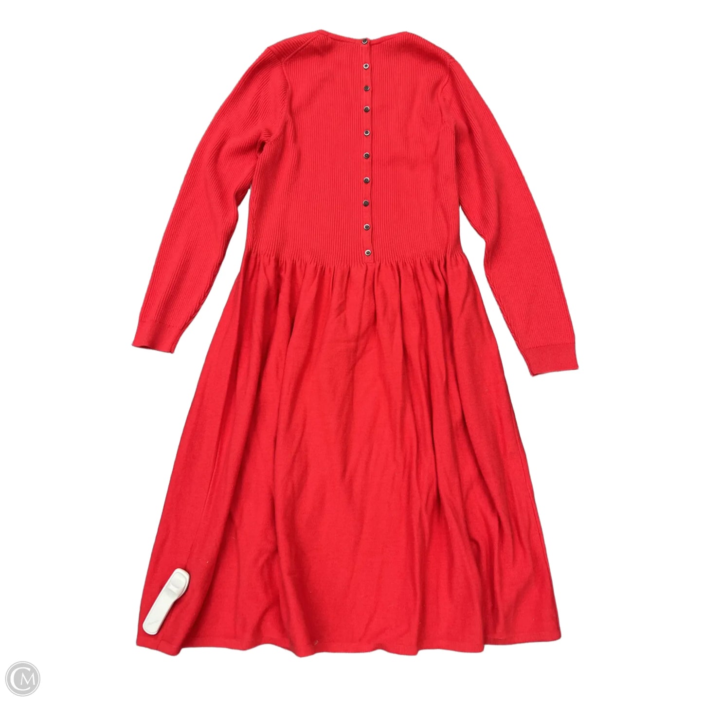 Dress Casual Midi By Boden In Red, Size: 16