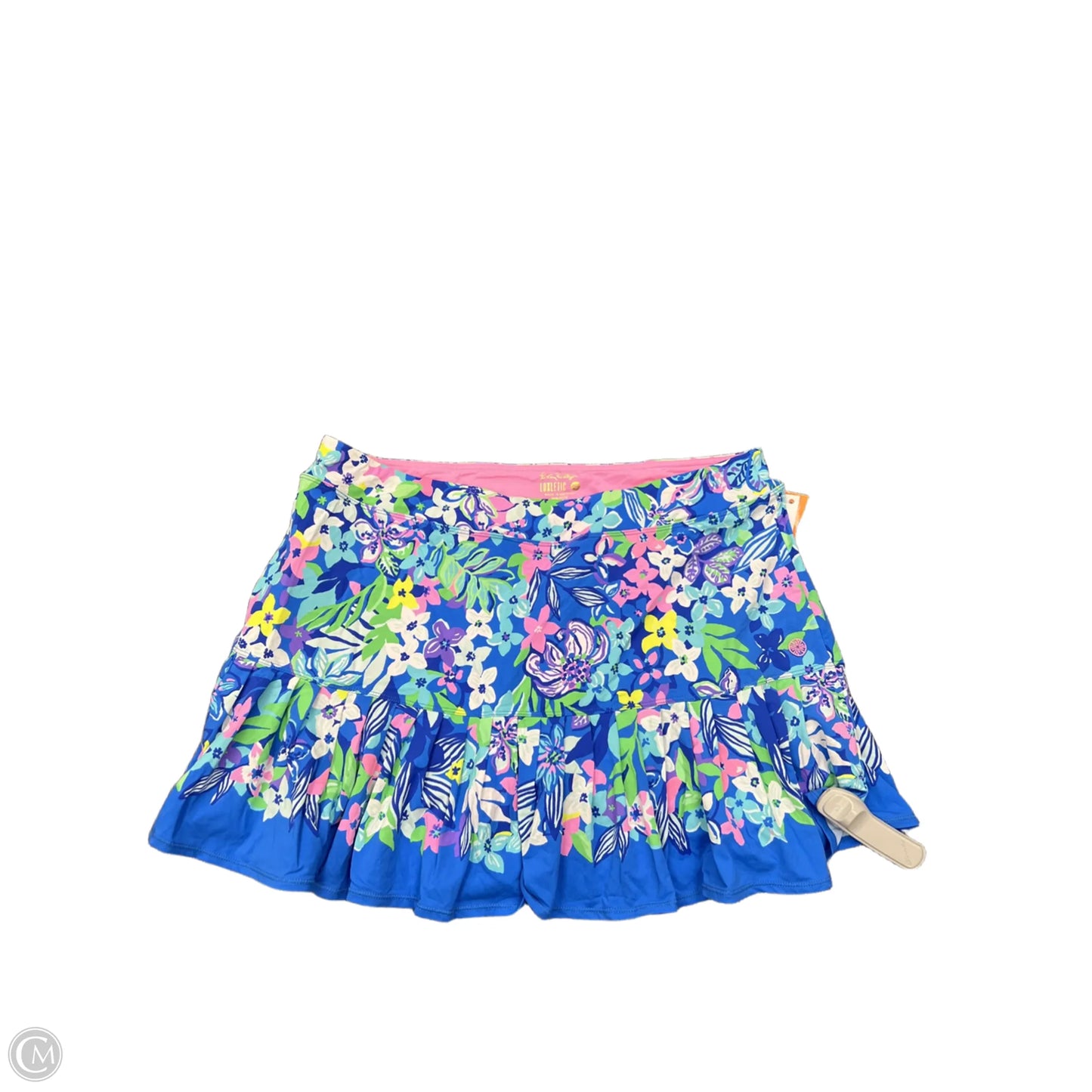 Skort Designer By Lilly Pulitzer In Blue, Size: Xl