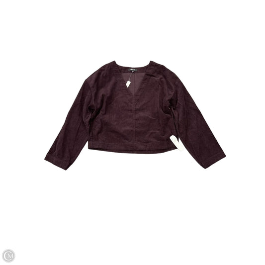 Top Long Sleeve By Madewell In Purple, Size: M