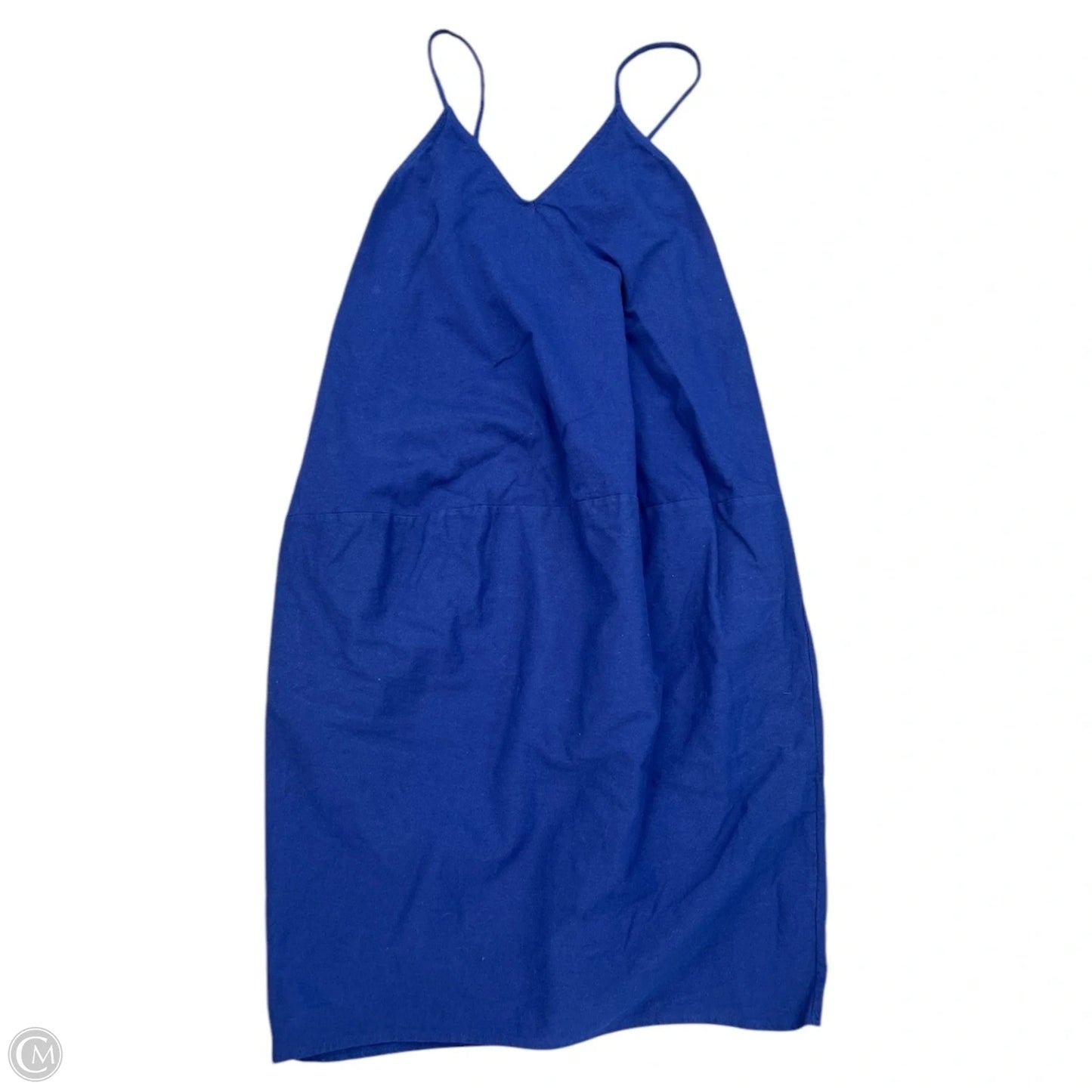 Dress Casual Midi By Zara In Blue, Size: S