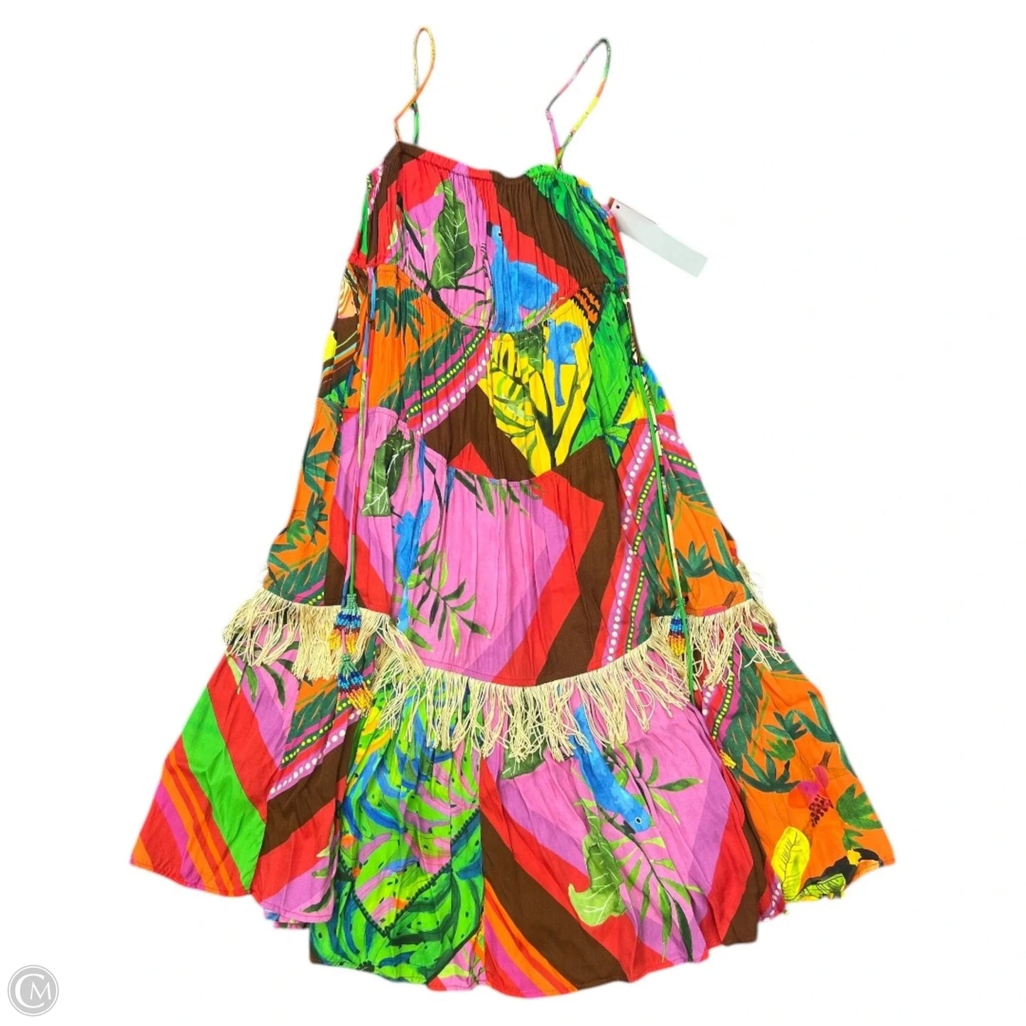 Dress Party Midi By Farm Rio In Multi-colored, Size: Xsp