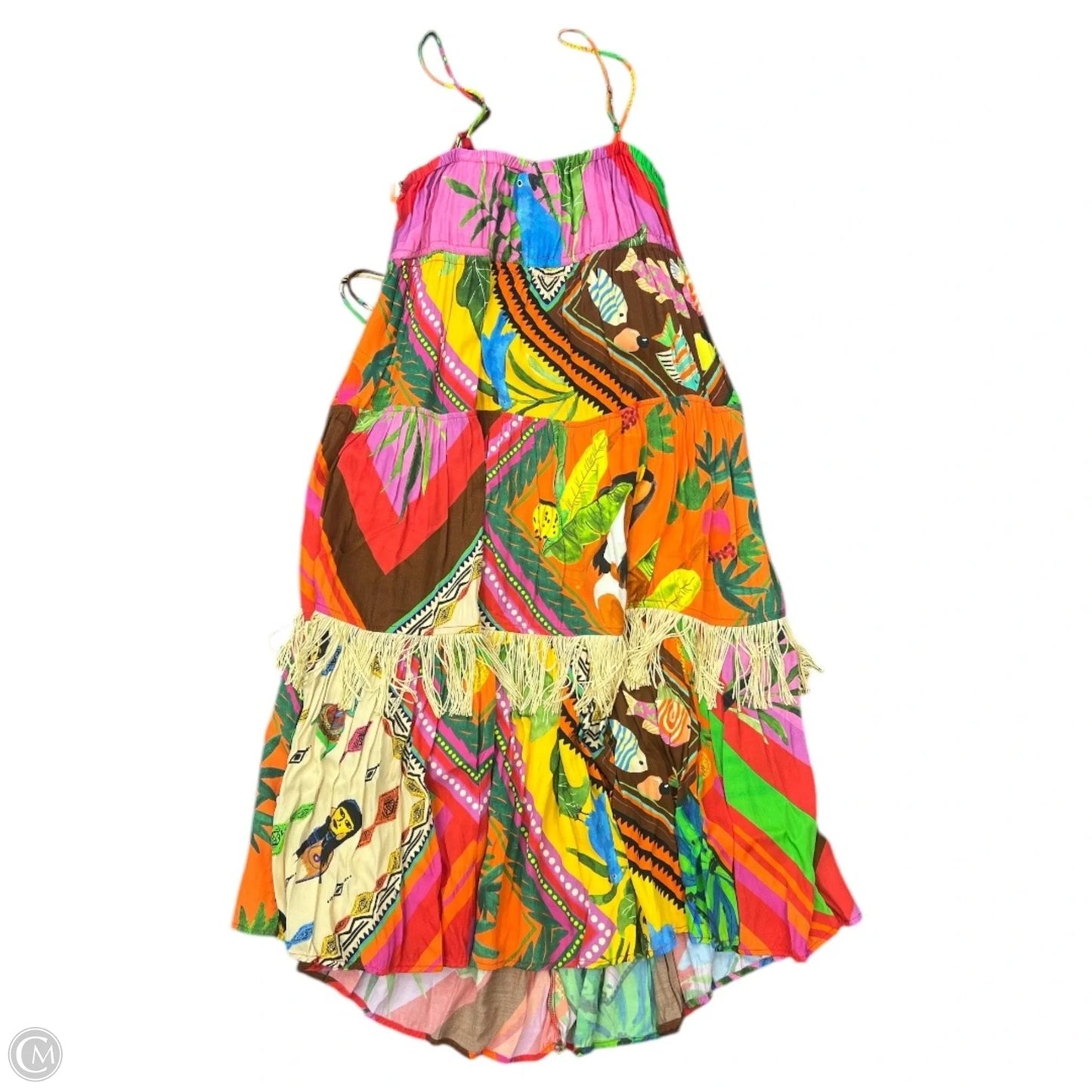 Dress Party Midi By Farm Rio In Multi-colored, Size: Xsp