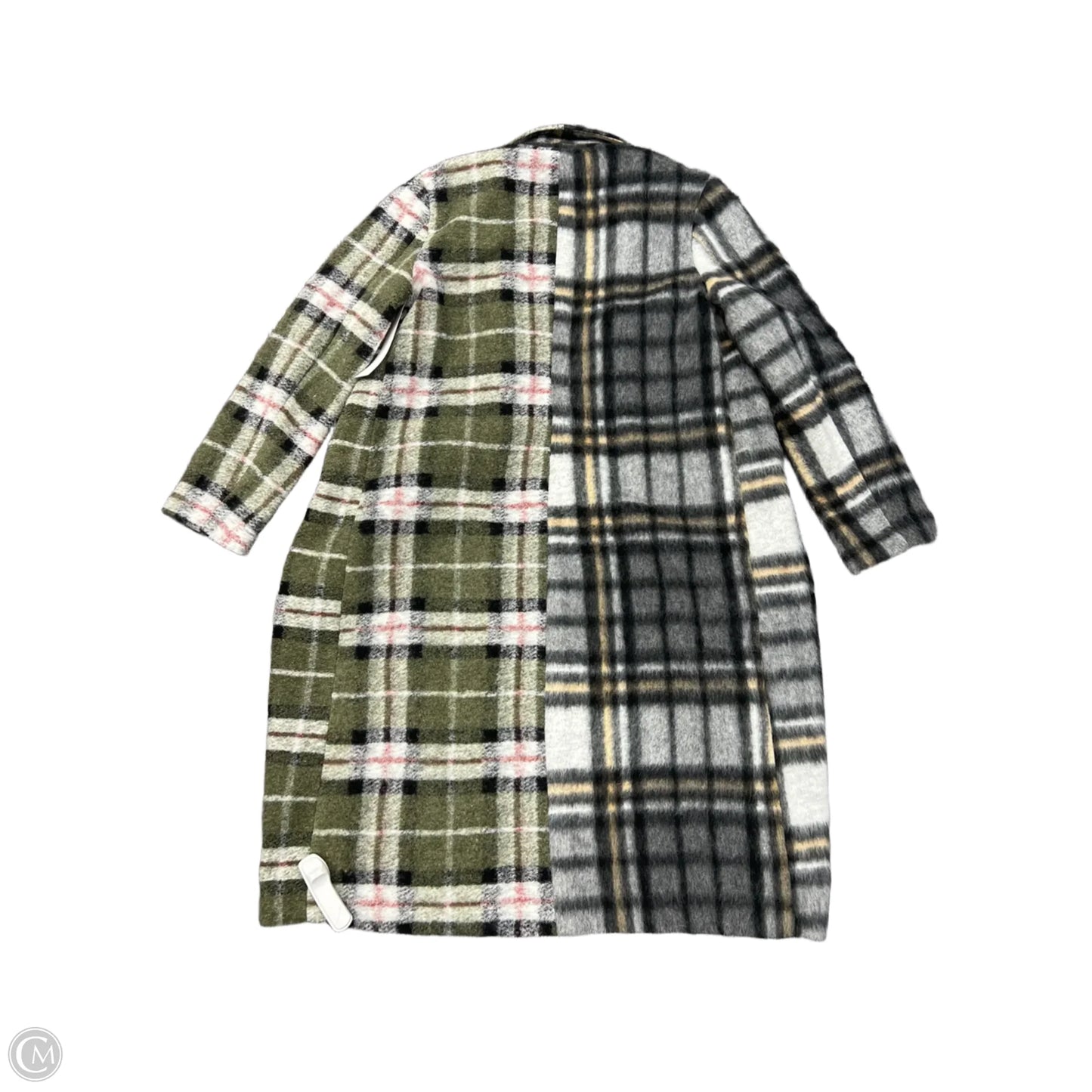 Jacket Shirt By Aqua In Plaid Pattern, Size: S