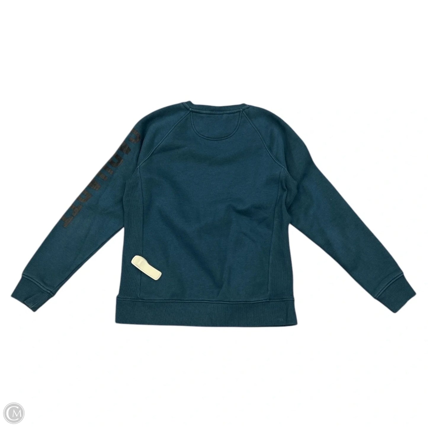 Athletic Sweatshirt Crewneck By Carhartt In Teal, Size: M